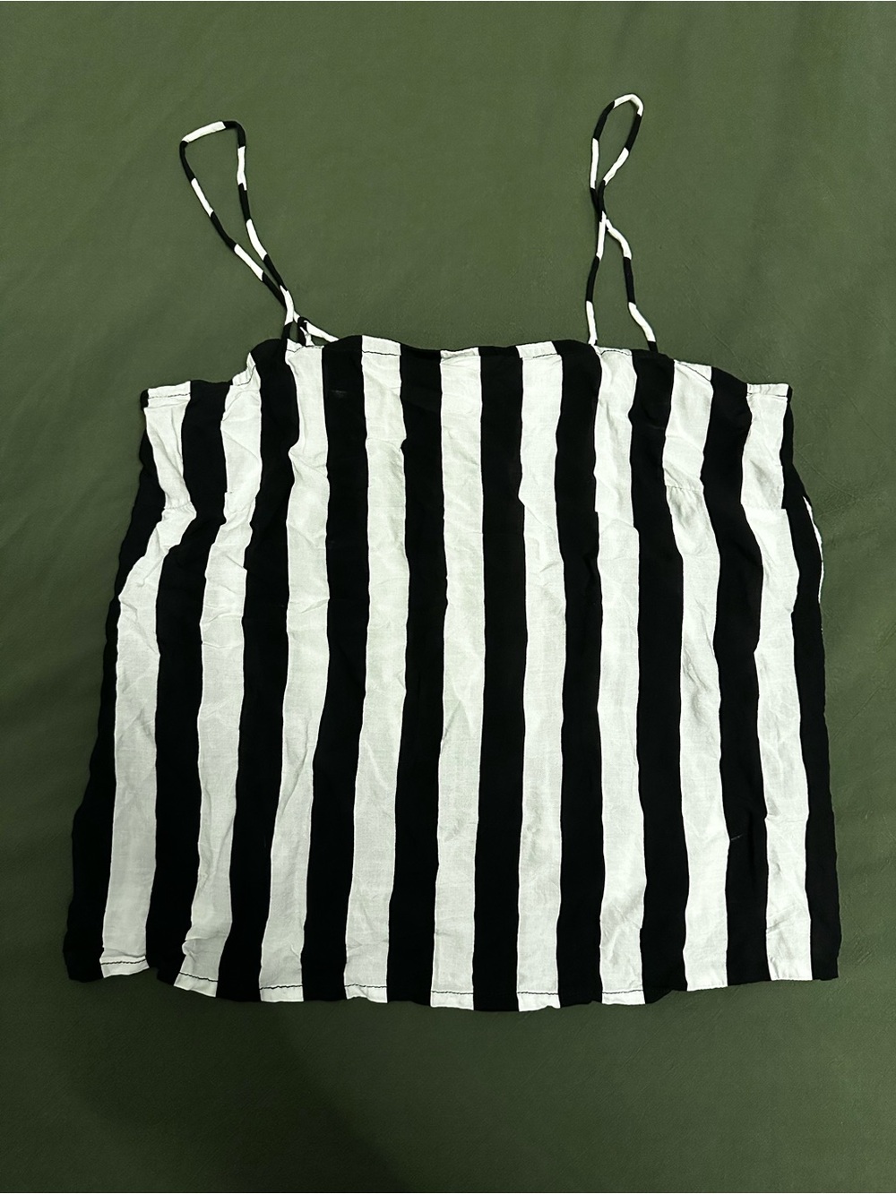 Mikoh Striped Black & White Cami Top